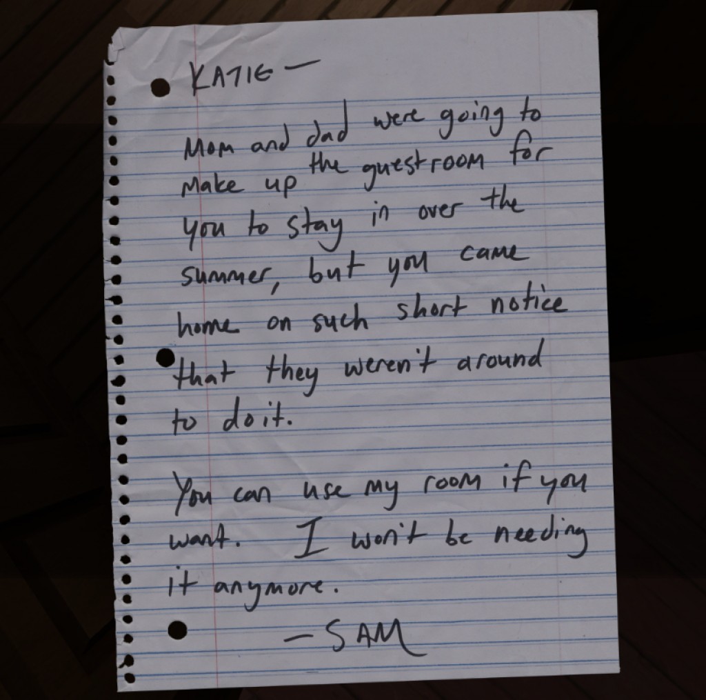 Letter to Katie