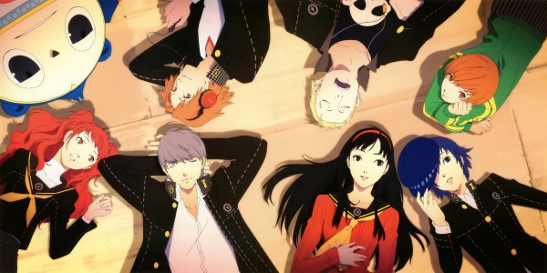 Persona 4 Anime-Style Image of Teen Characters Enjoying Each Other's Company