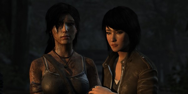 Sam and Lara Tomb Raider