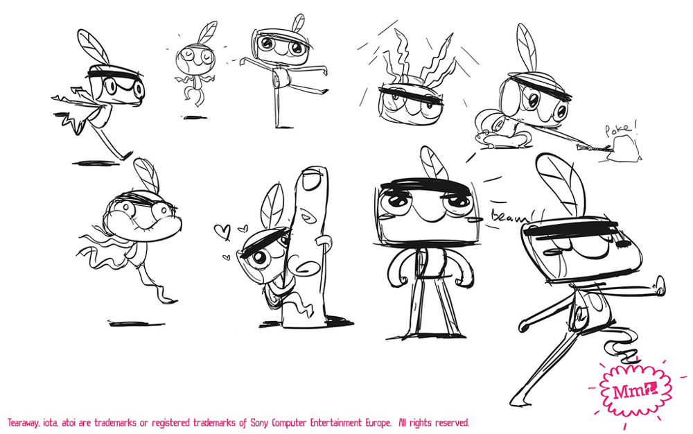 Cute of the Day: Tearaway Concept Art