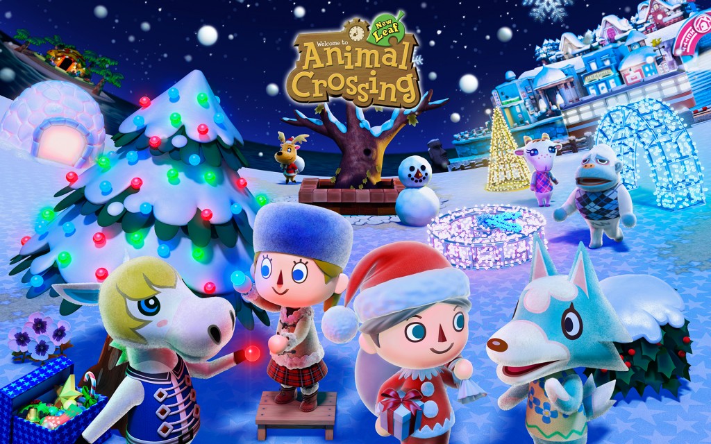 Animal Crossing: New Leaf turns into a winter wonderland this time of year.