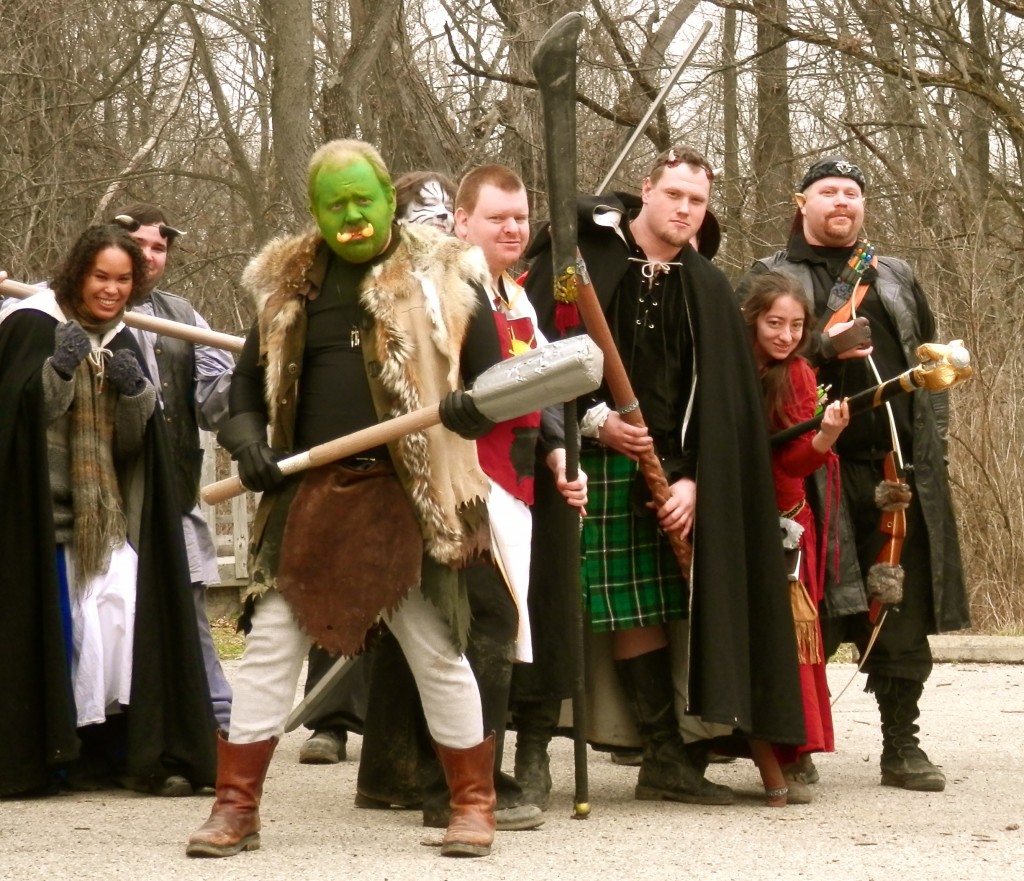 LARPing, or Live Action Role-Playing, is basically pretend for grown-ups (and incredible fun, I've been told). (Source: The Voyage of the Tramper