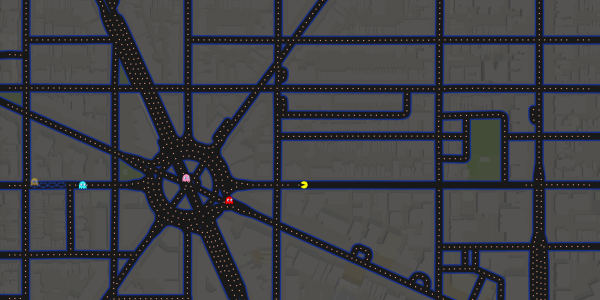 Pacman Google maps screenshot