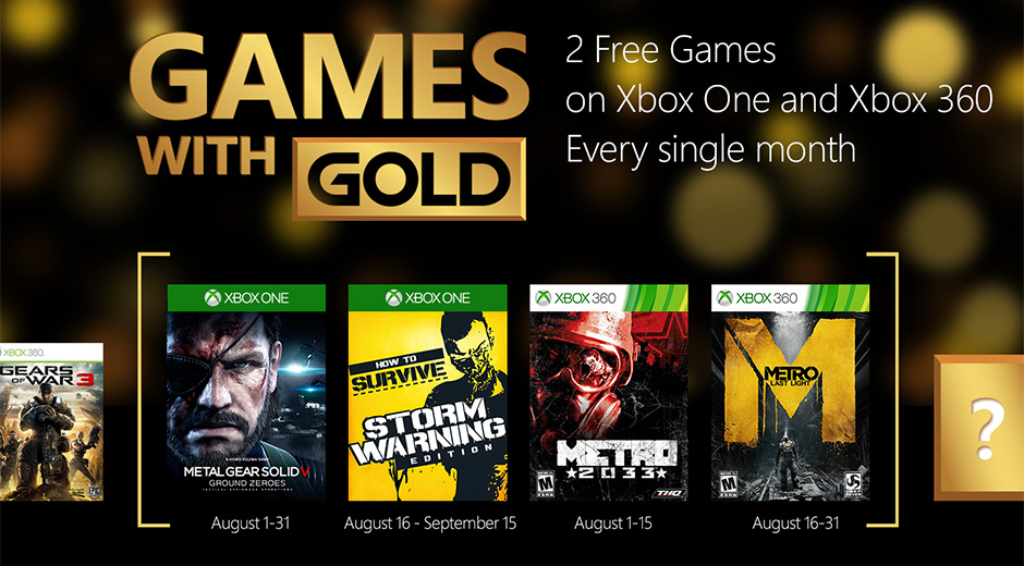 Games With Gold Games To Be Playable on Xbox One