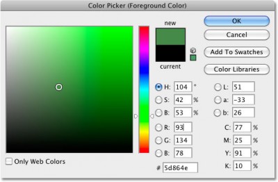 Photoshop color picker