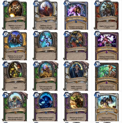 new hearthstone cards