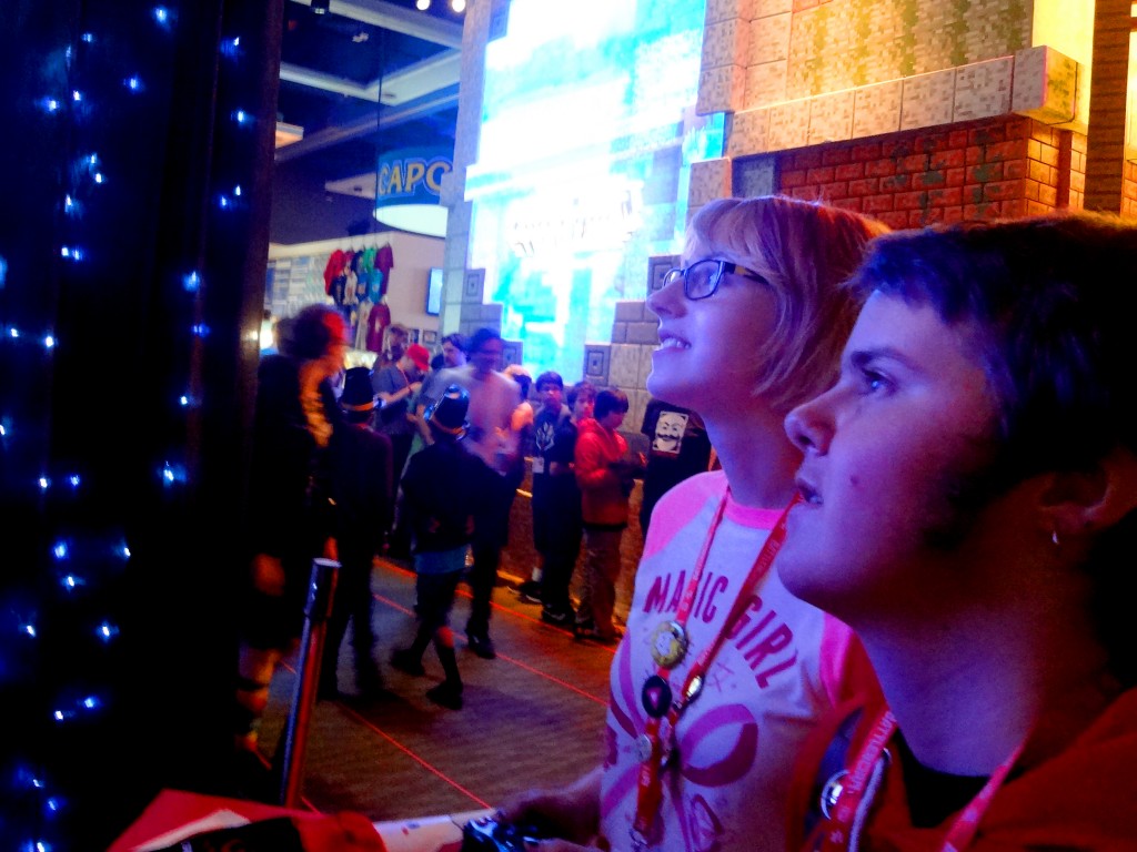 A girl and a guy play lovers in a dangerous spacetime at PAX Prime