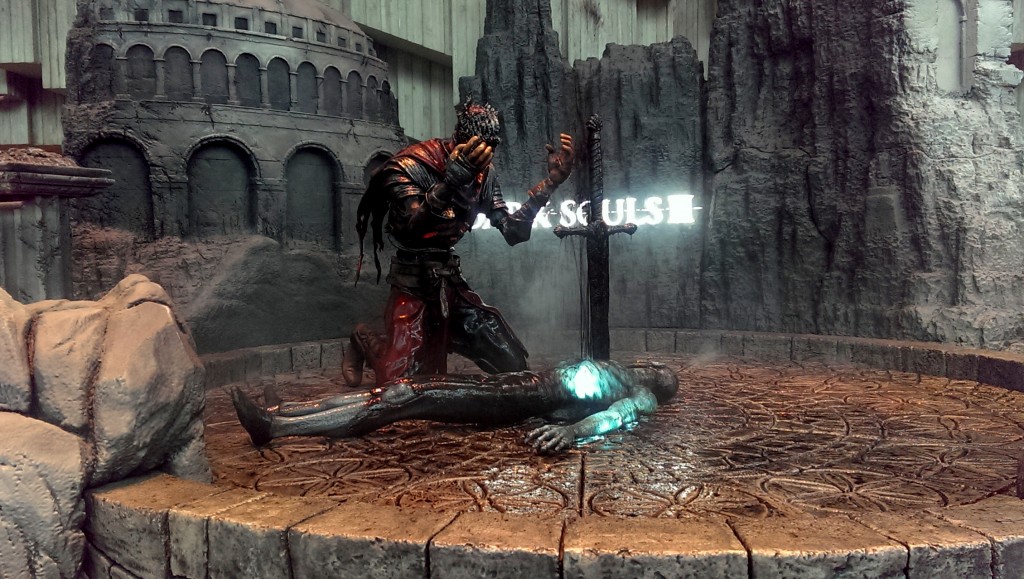 A creepy Dark Souls III statue at PAX Prime