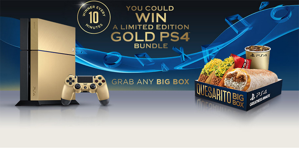 Get A Golden PlayStation 4 At Taco Bell