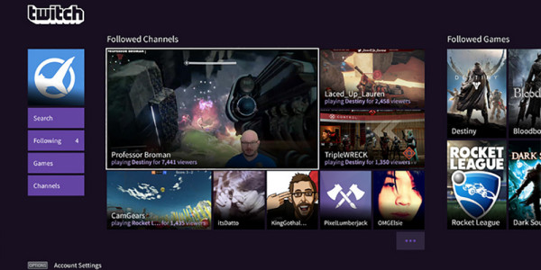 Twitch App PlayStation 4