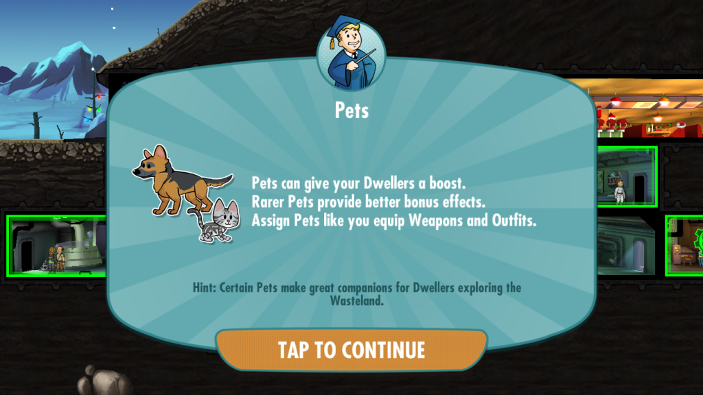 fallout shelter pets