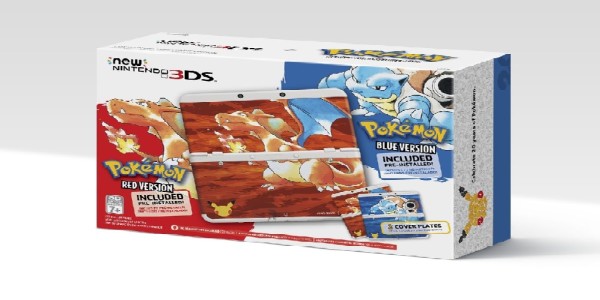 Pokemon red and blue new 3ds bundle