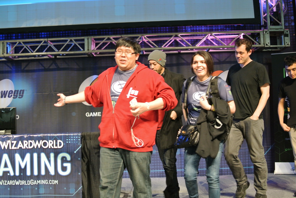 Justin Wong on stage