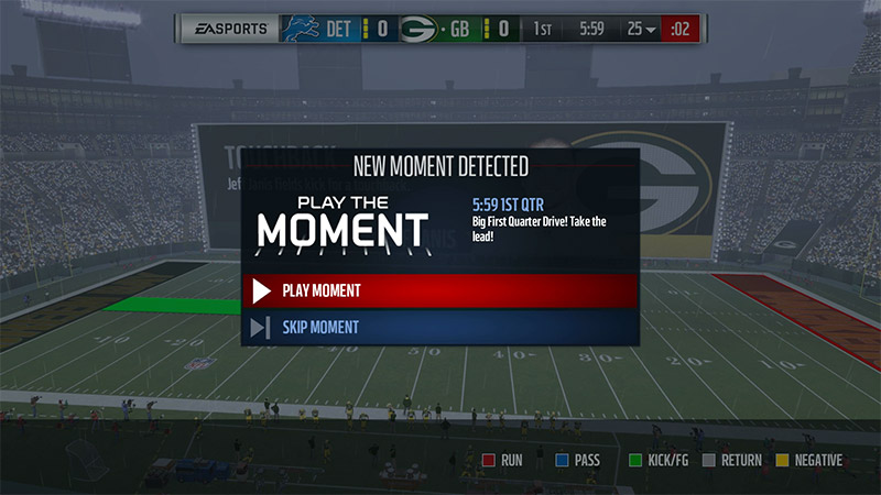 Madden 17 Play the Moment play the moments