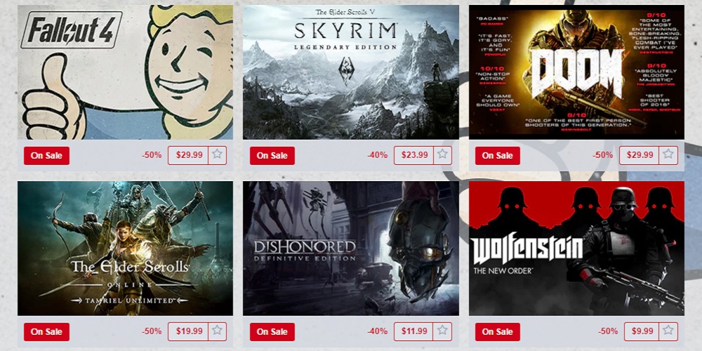 Get Bethesda Games Up to 50% Off During QuakeCon Sale