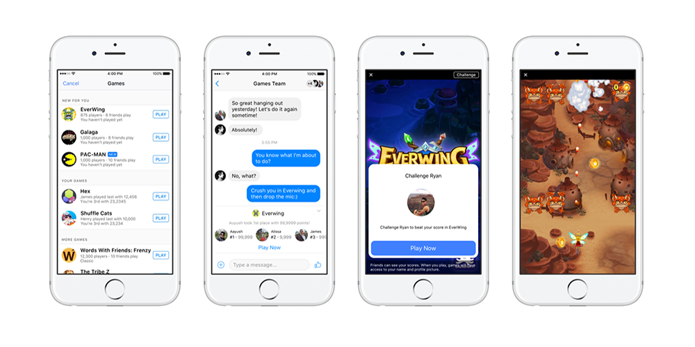 Facebook Launches Instant Games