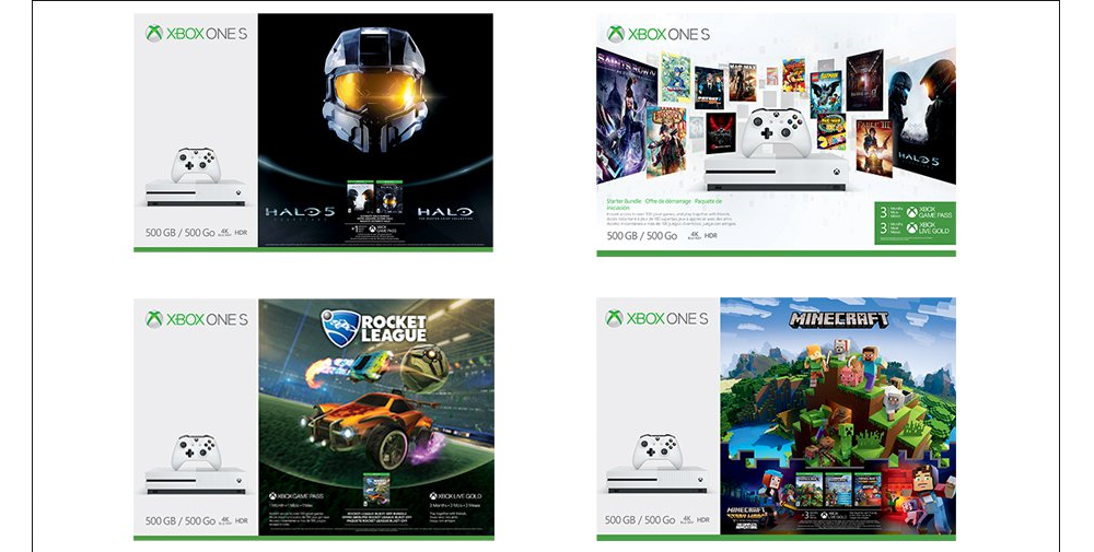 Microsoft Announces Four New Xbox One S Bundles