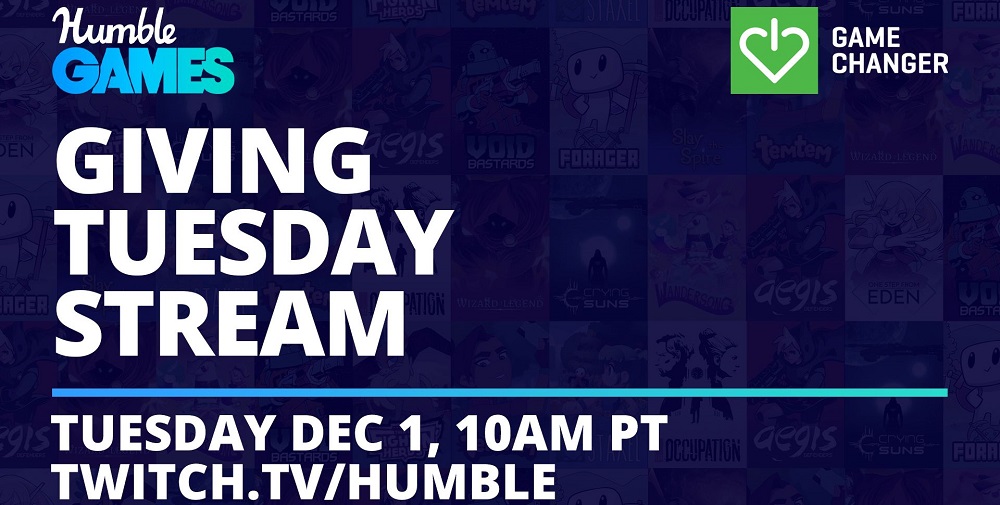 Humble Bundle Hosting Charity Stream on Giving Tuesday Next Week