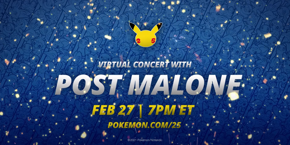 Pokémon Day Will Feature Virtual Concert with Post Malone