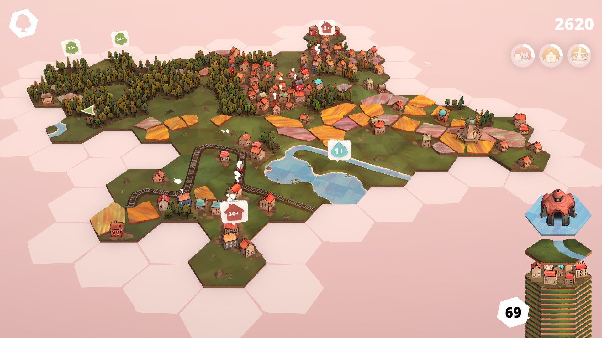 Tile-laying game Dorfromantik gets Creative Mode in Beta Update