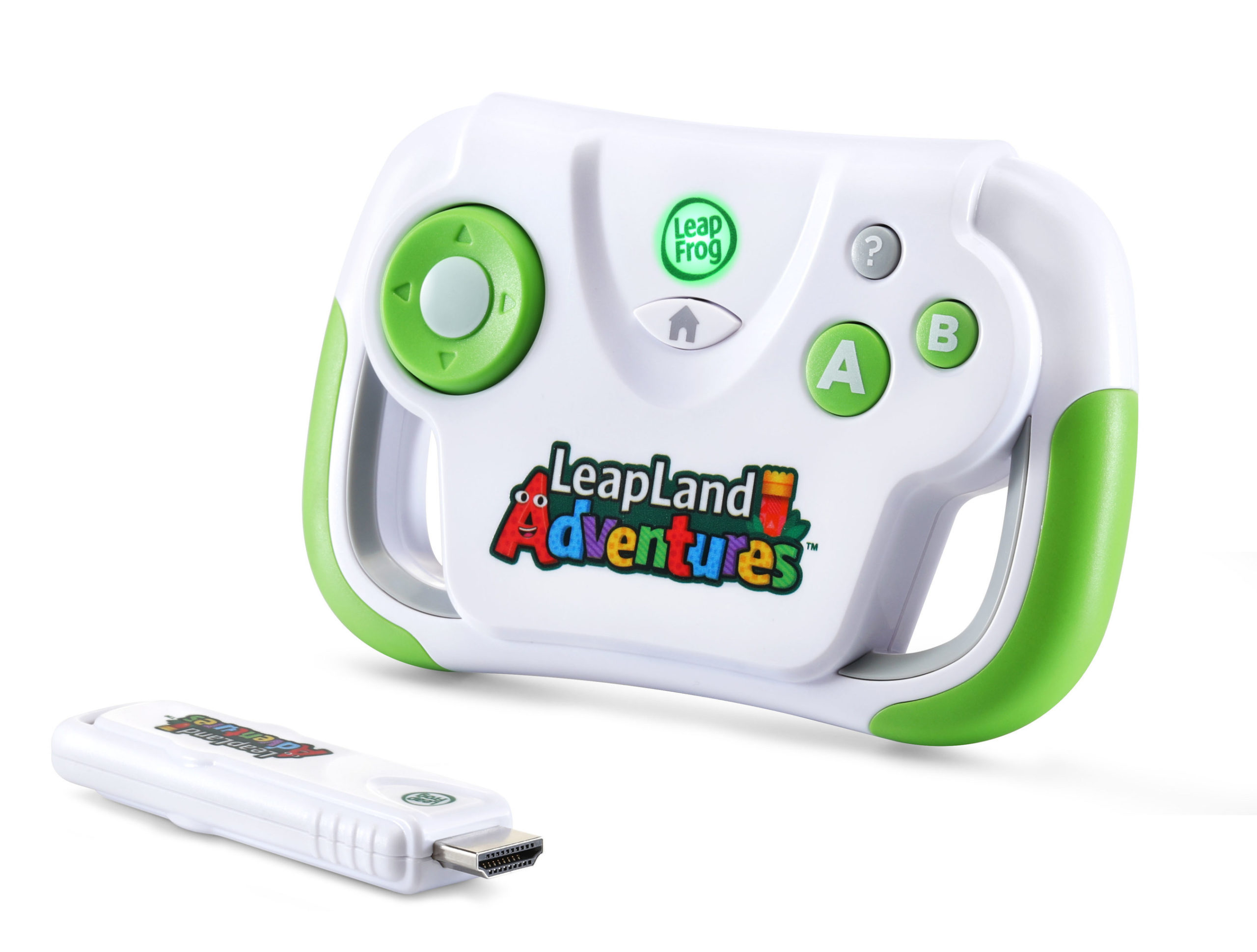 LeapLand Adventures is a plug-and-play game system for preschoolers