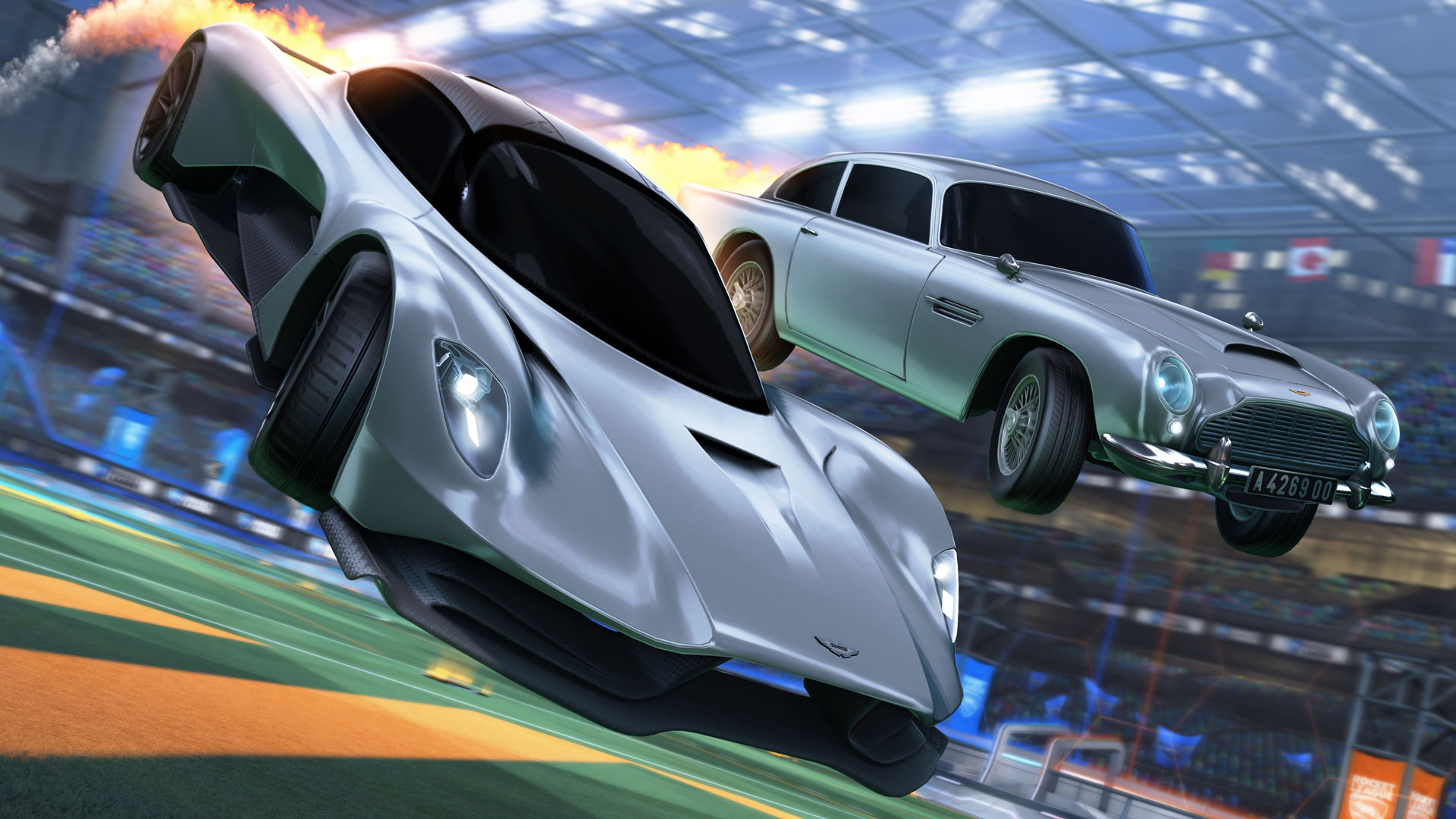 Drive James Bond’s new Aston Martin hybrid in Rocket League
