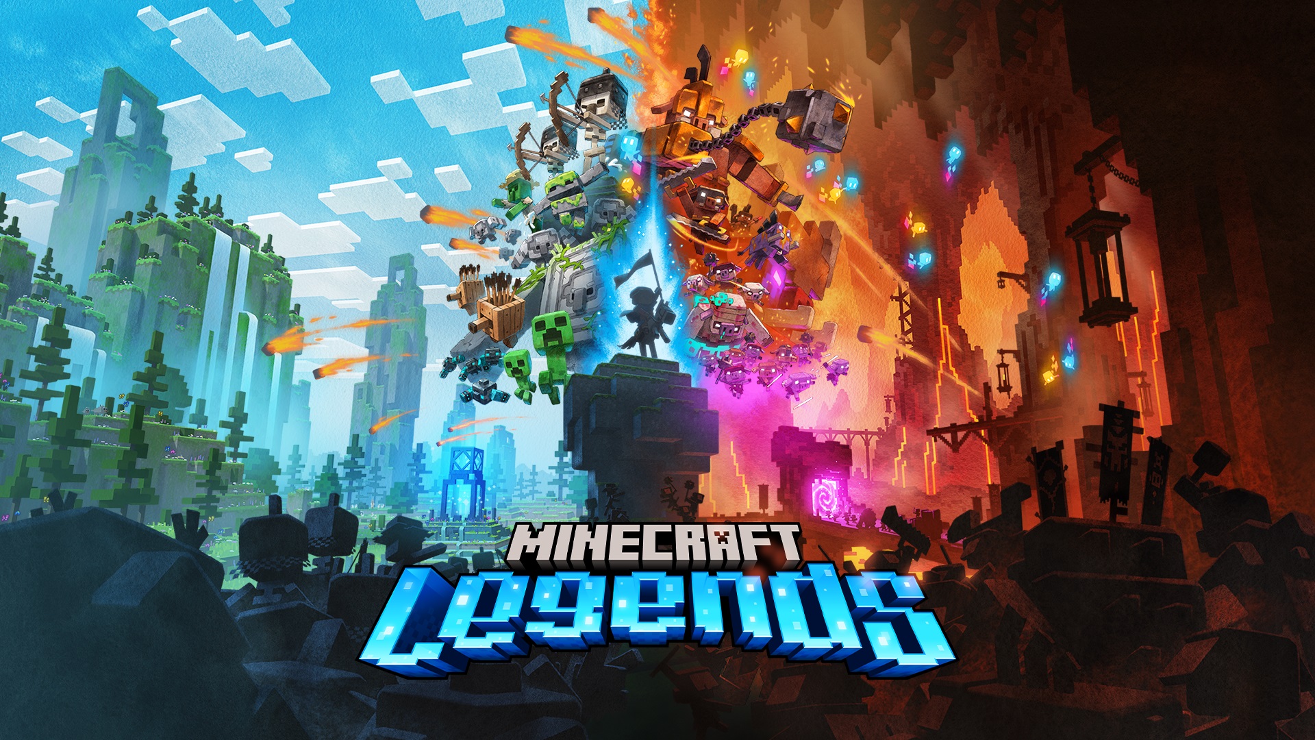 Minecraft Legends is an action-strategy spinoff coming next year