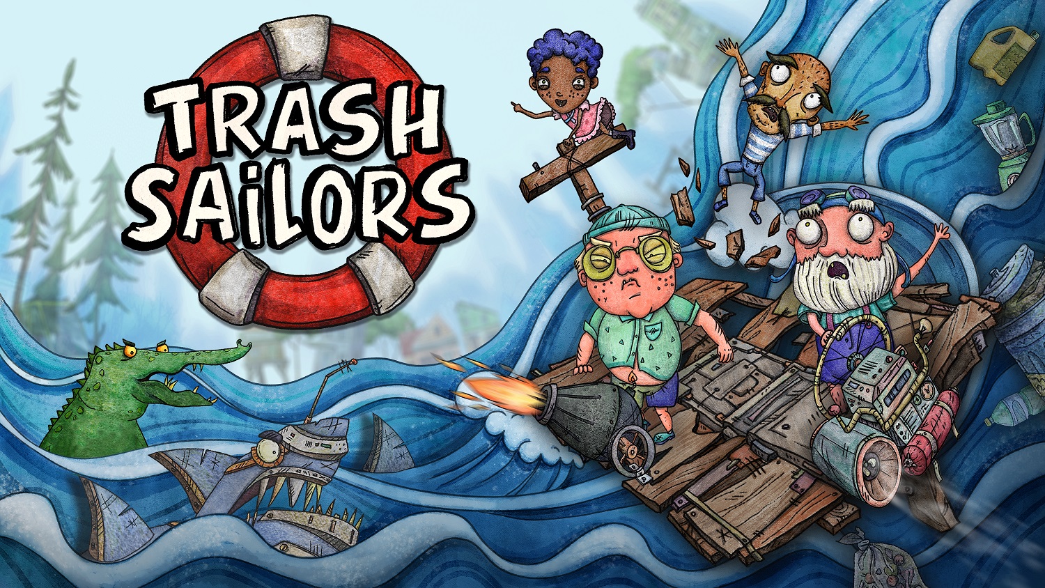 Co-op Sail ‘Em Up Trash Sailors sails onto PlayStation and Switch