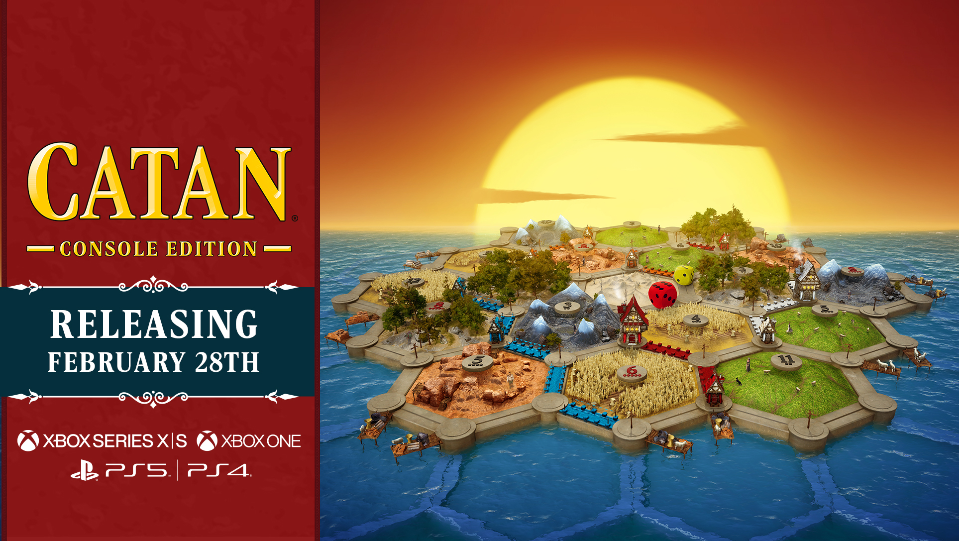 Catan Console Edition lands on PlayStation and Xbox on Feb. 28