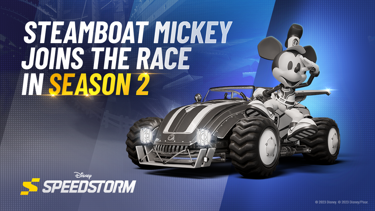 Steamboat Mickey paddles up with Season 2 of Disney Speedstorm