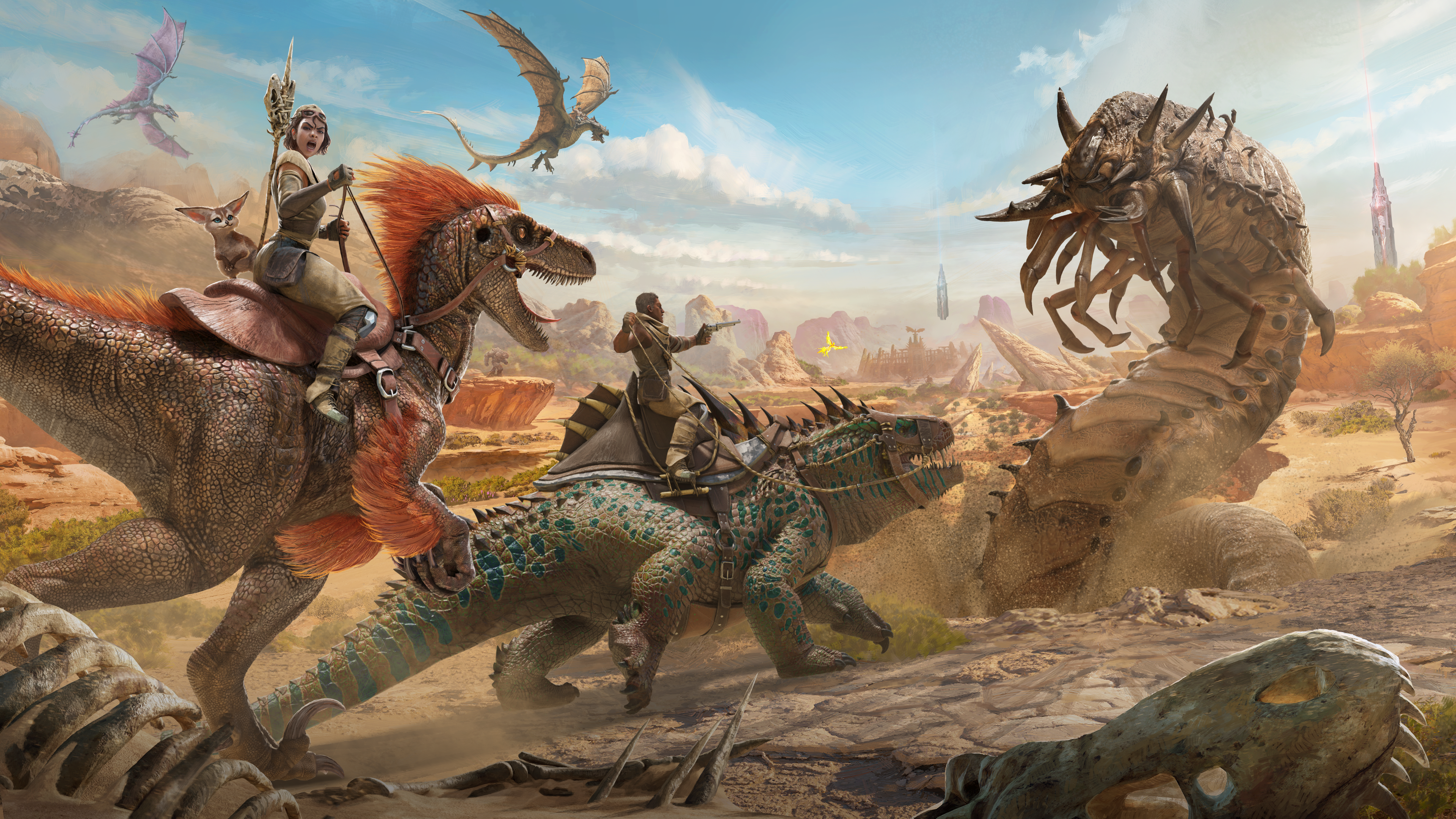 Ark: Survival Ascended is free this weekend alongside Scorched Earth expansion