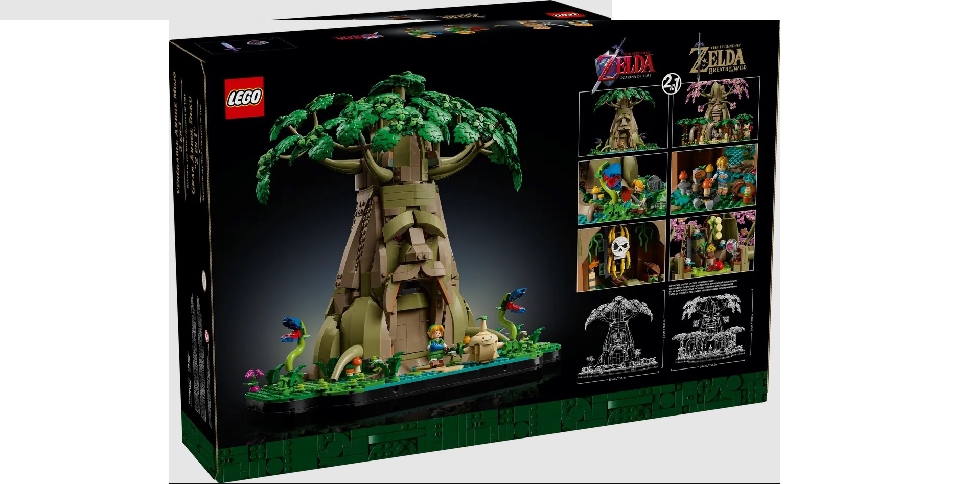 LEGO Deku Tree is a 2-in-1 set honoring two different Zelda games