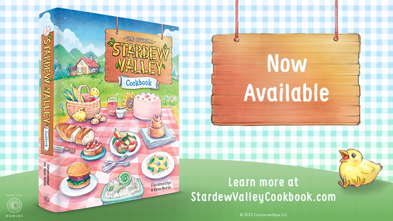 Official Stardew Valley Cookbook includes over 50 recipes from the game
