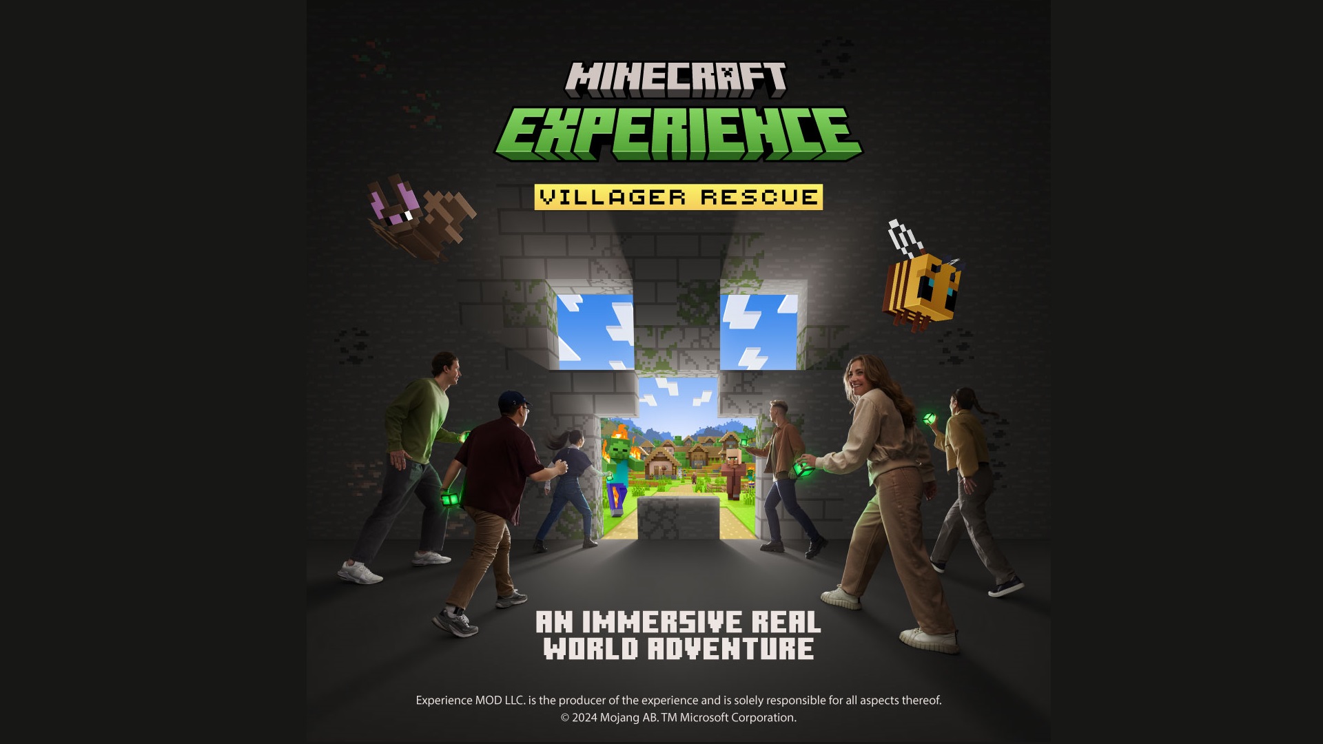 Minecraft Experience: Villager Rescue is an interactive adventure for families