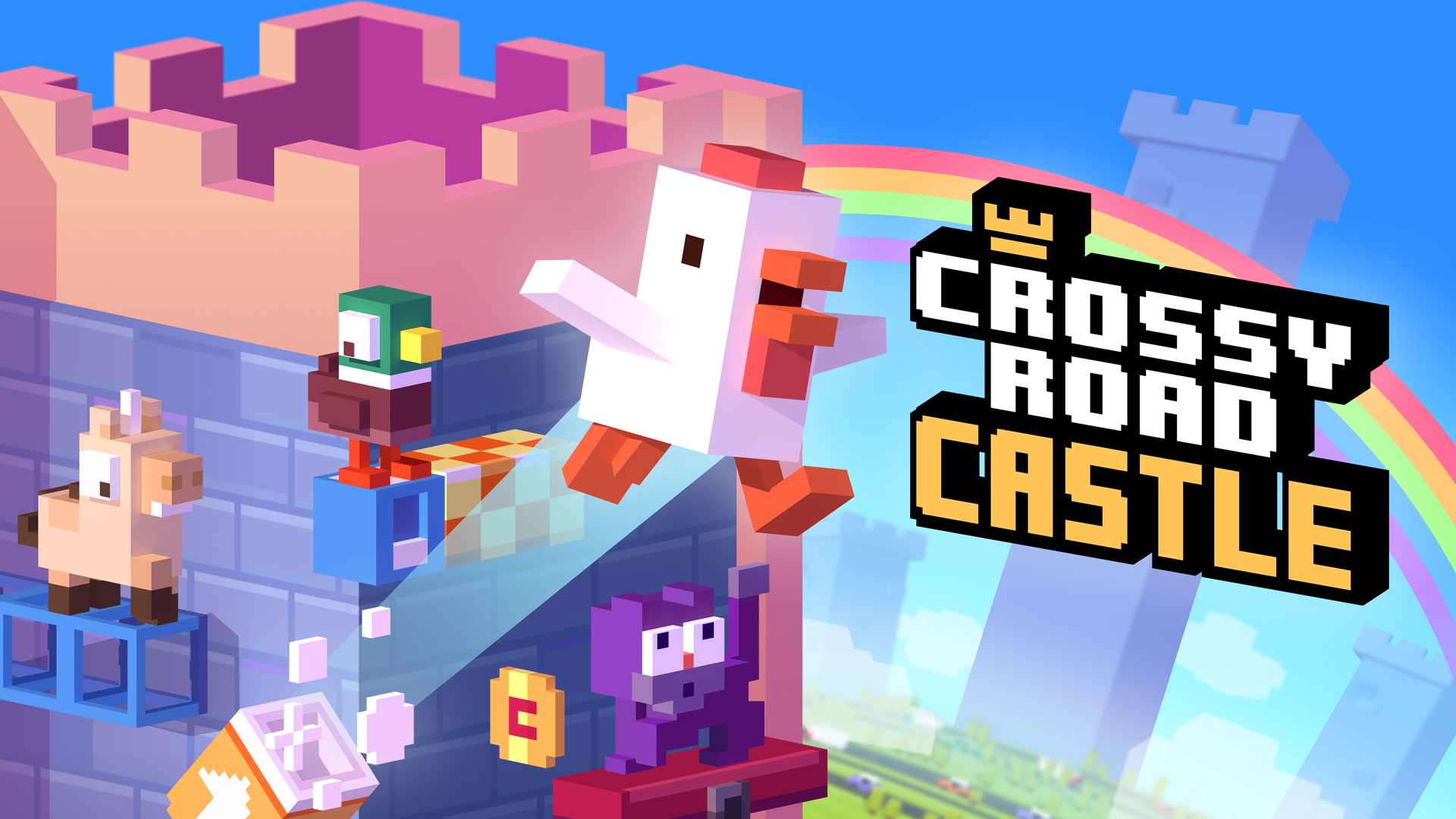 Co-op platformer Crossy Road Castle is leaping onto consoles