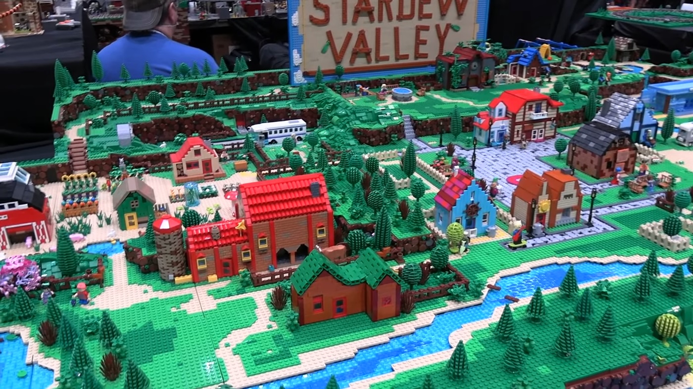 LEGO Stardew Valley build includes 75,000 pieces and over a dozen houses