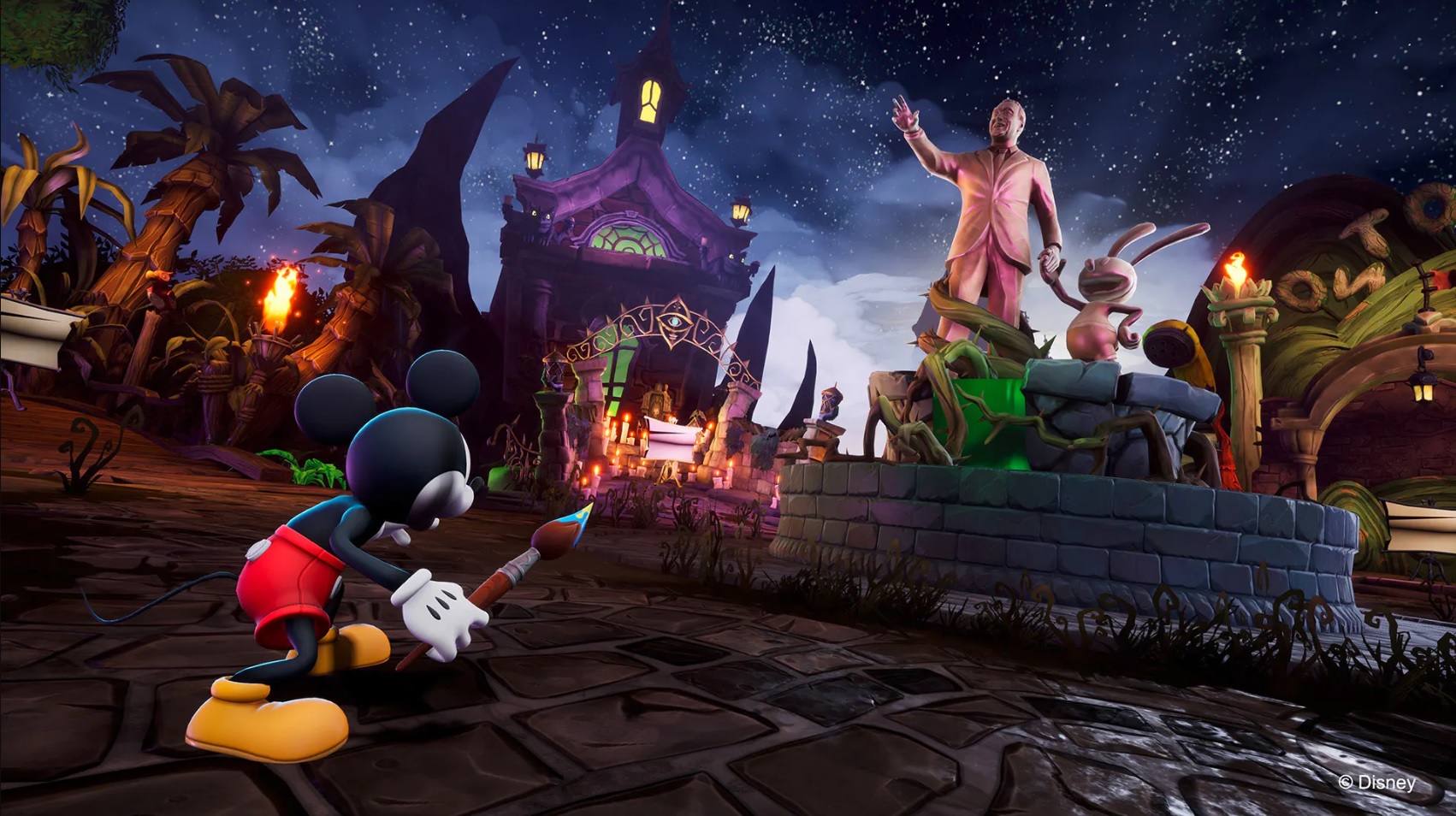 Explore a dark version of Disneyland in Disney Epic Mickey: Rebrushed