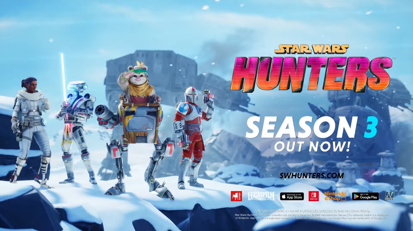 Star Wars Hunters Season 3 adds an awesome Ewok on an ATST