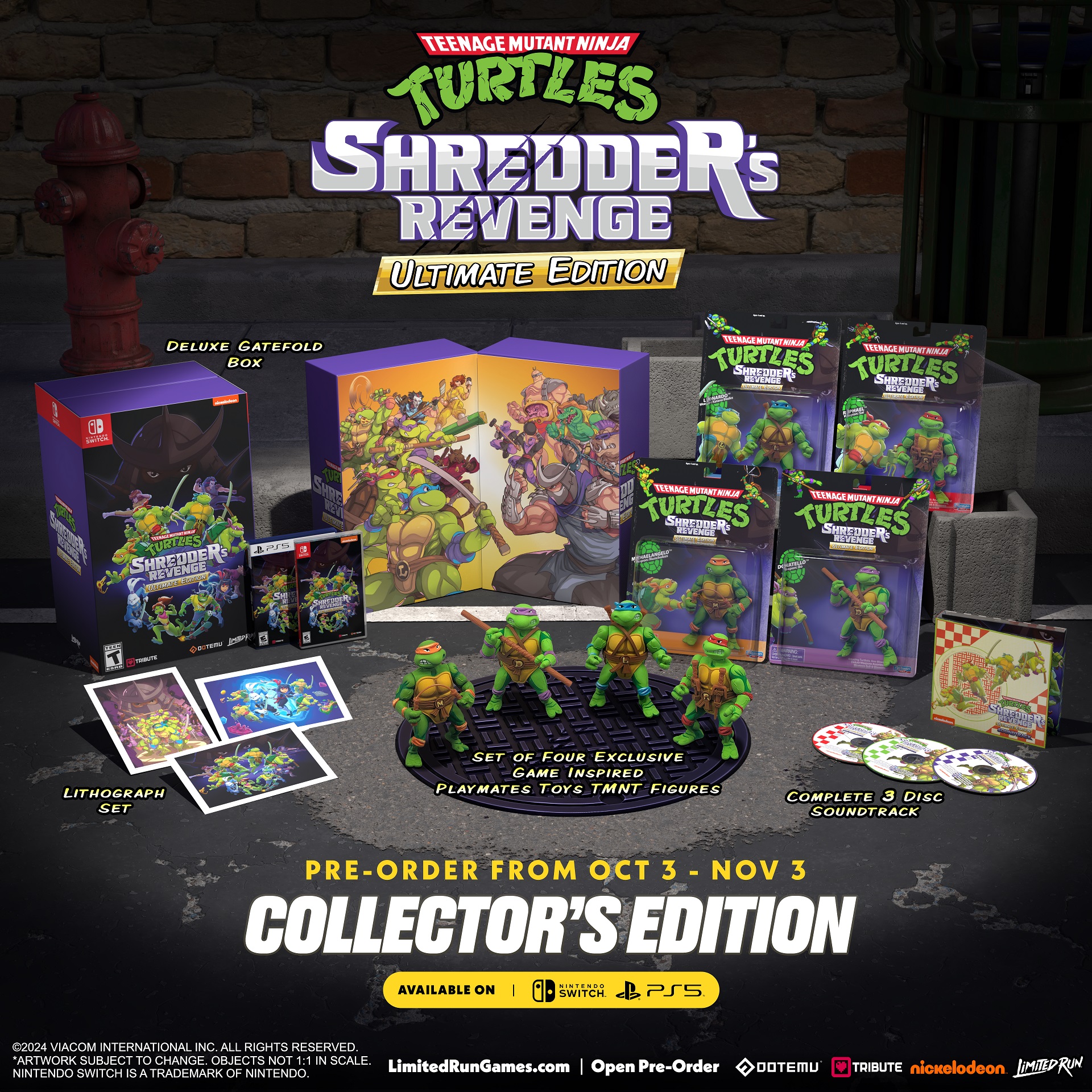 Totally awesome TMNT: Shredder’s Revenge Collector’s Edition includes 4 Turtles figures