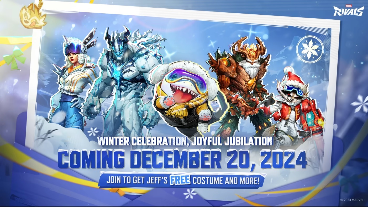 Oops All Jeff the Sharks in Marvel Rivals Winter Celebration event