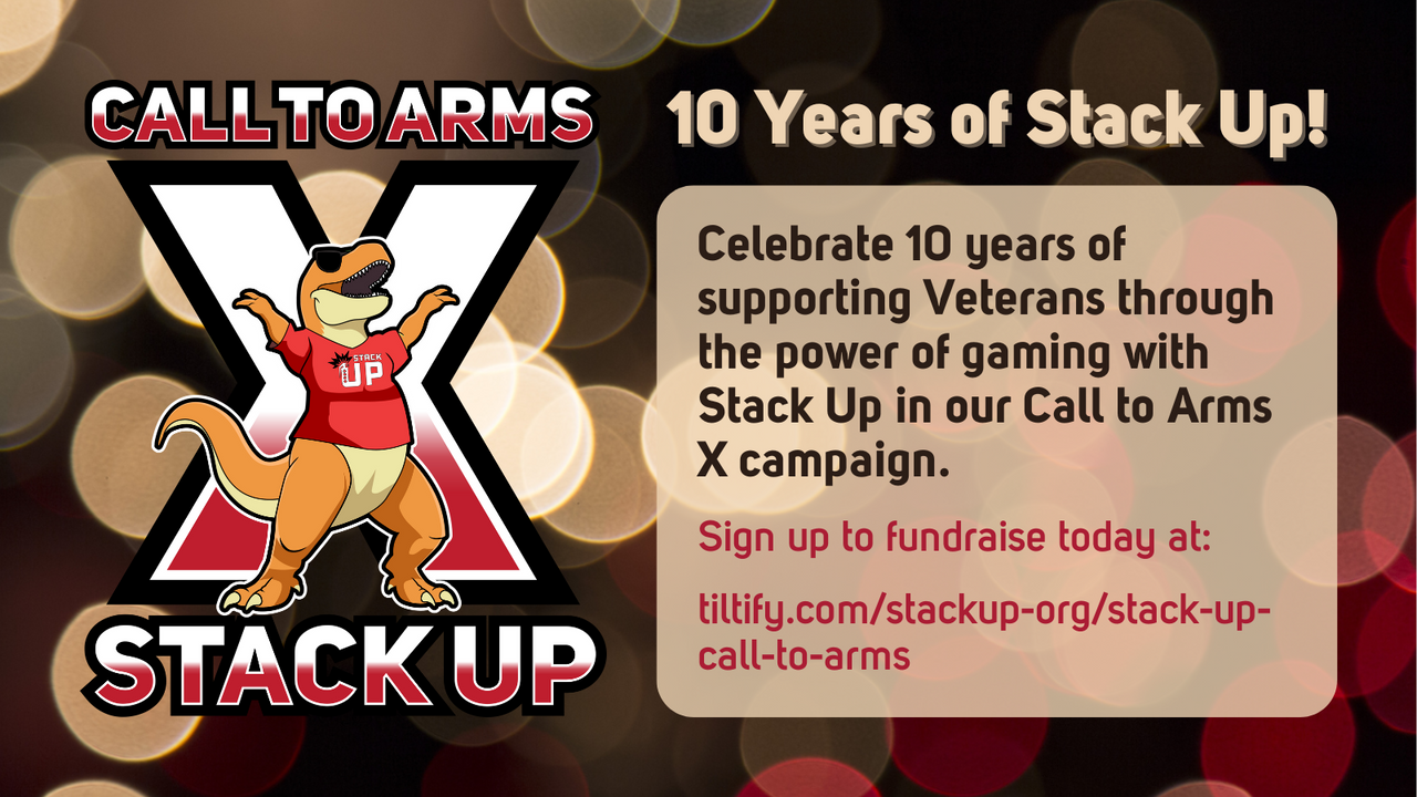 Stack Up celebrates 10 years of supporting Veterans through gaming