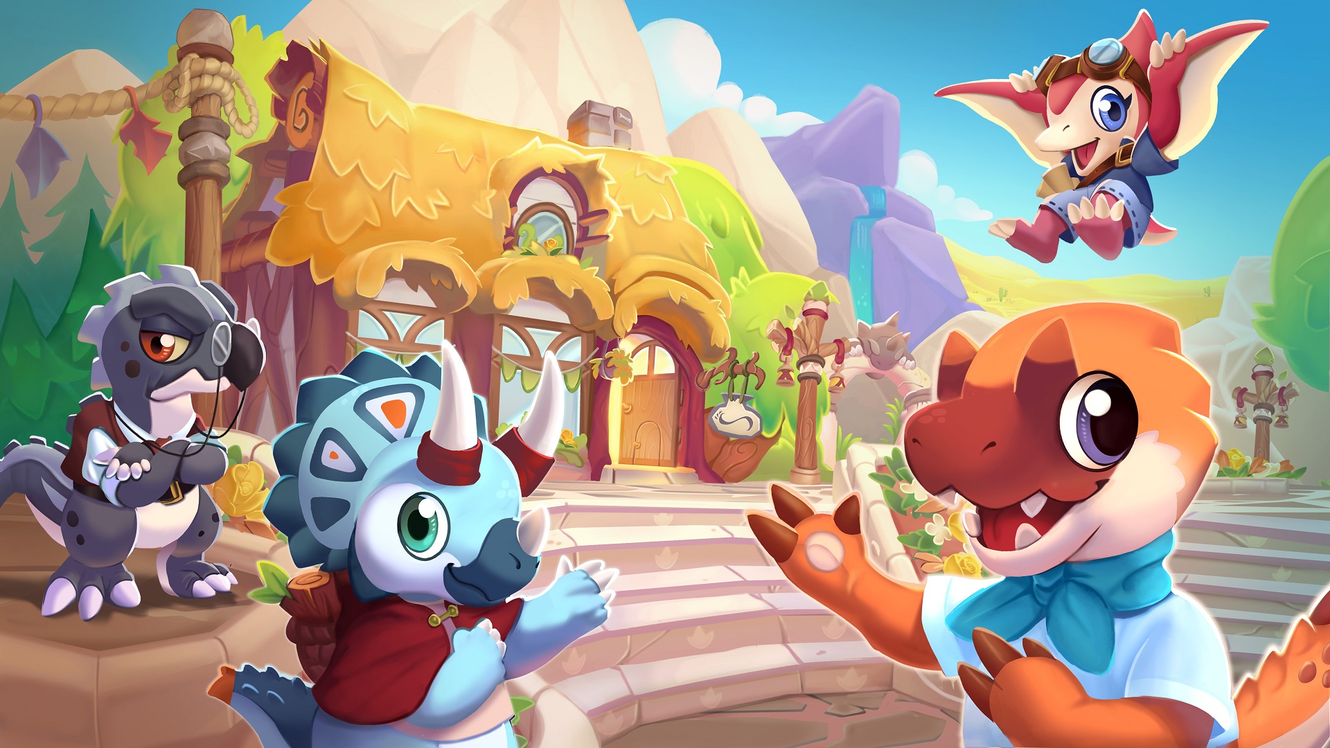 Cutesy dino sim Amber Isle opens shop on Switch