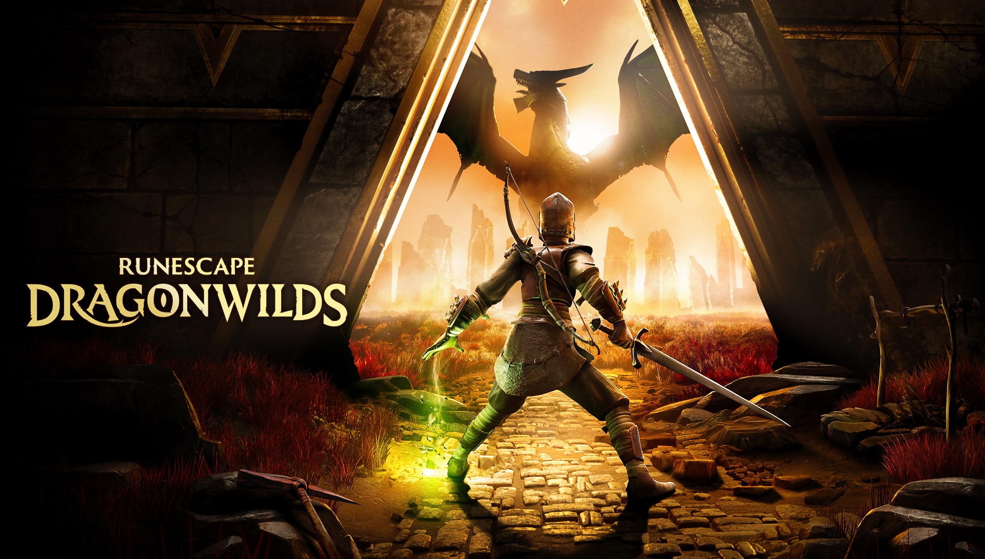 Chop down trees with magic in RuneScape: Dragonwilds