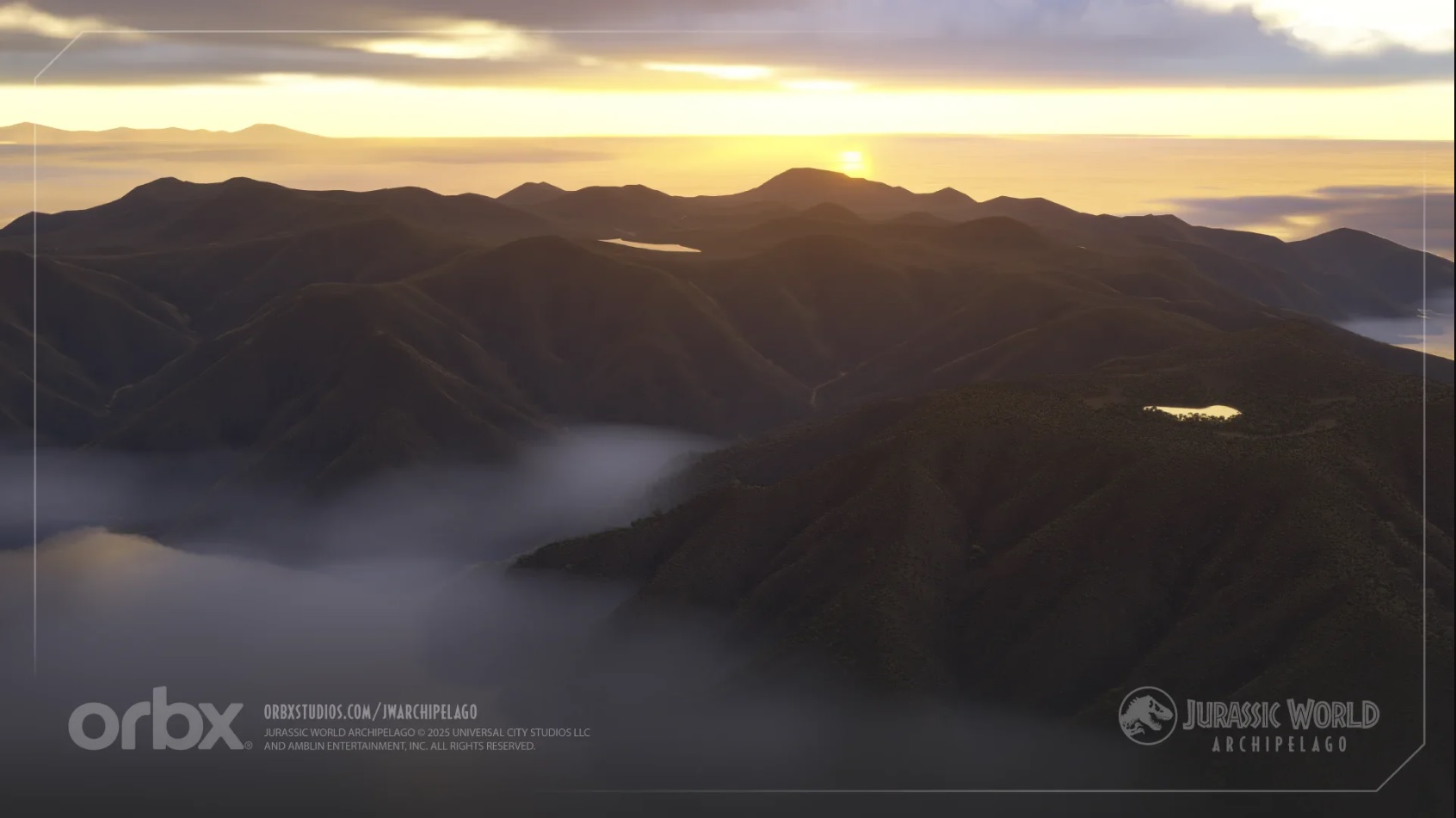Fly over Isla Nublar in Jurassic World add-on for Microsoft Flight Simulator