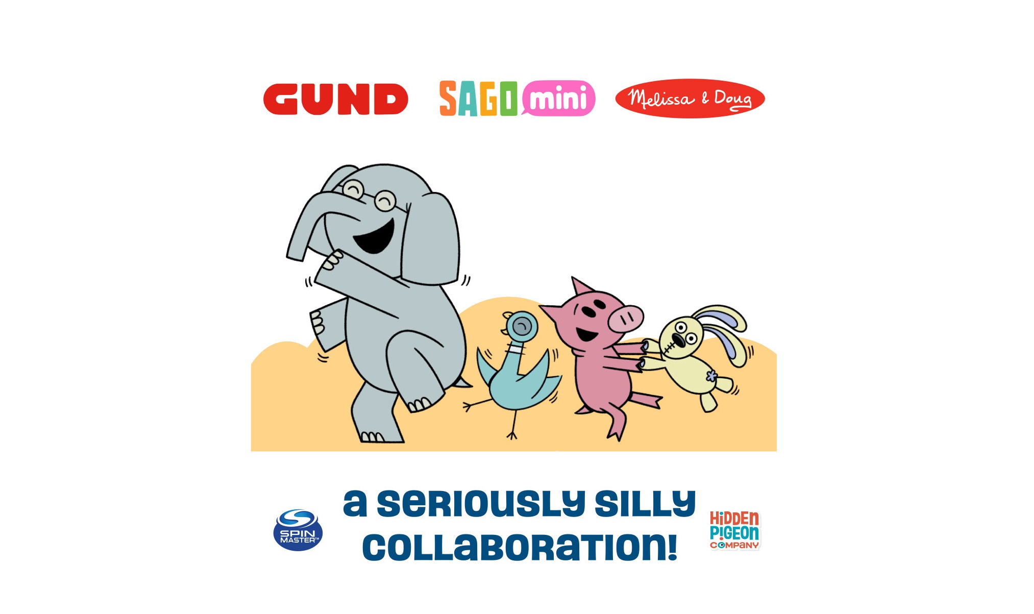 Beloved children’s book characters Piggie, Gerald, and Pigeon are coming to toys and mobile games