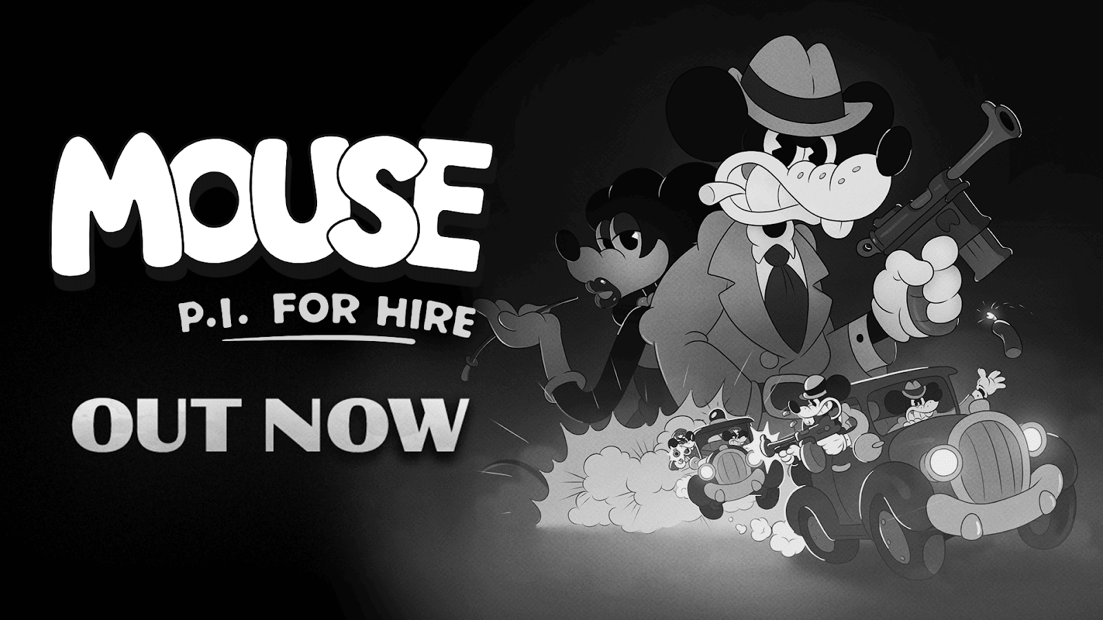 Blast your way through 1930-inspired Mouseburg in Mouse: P.I. For Hire, out now