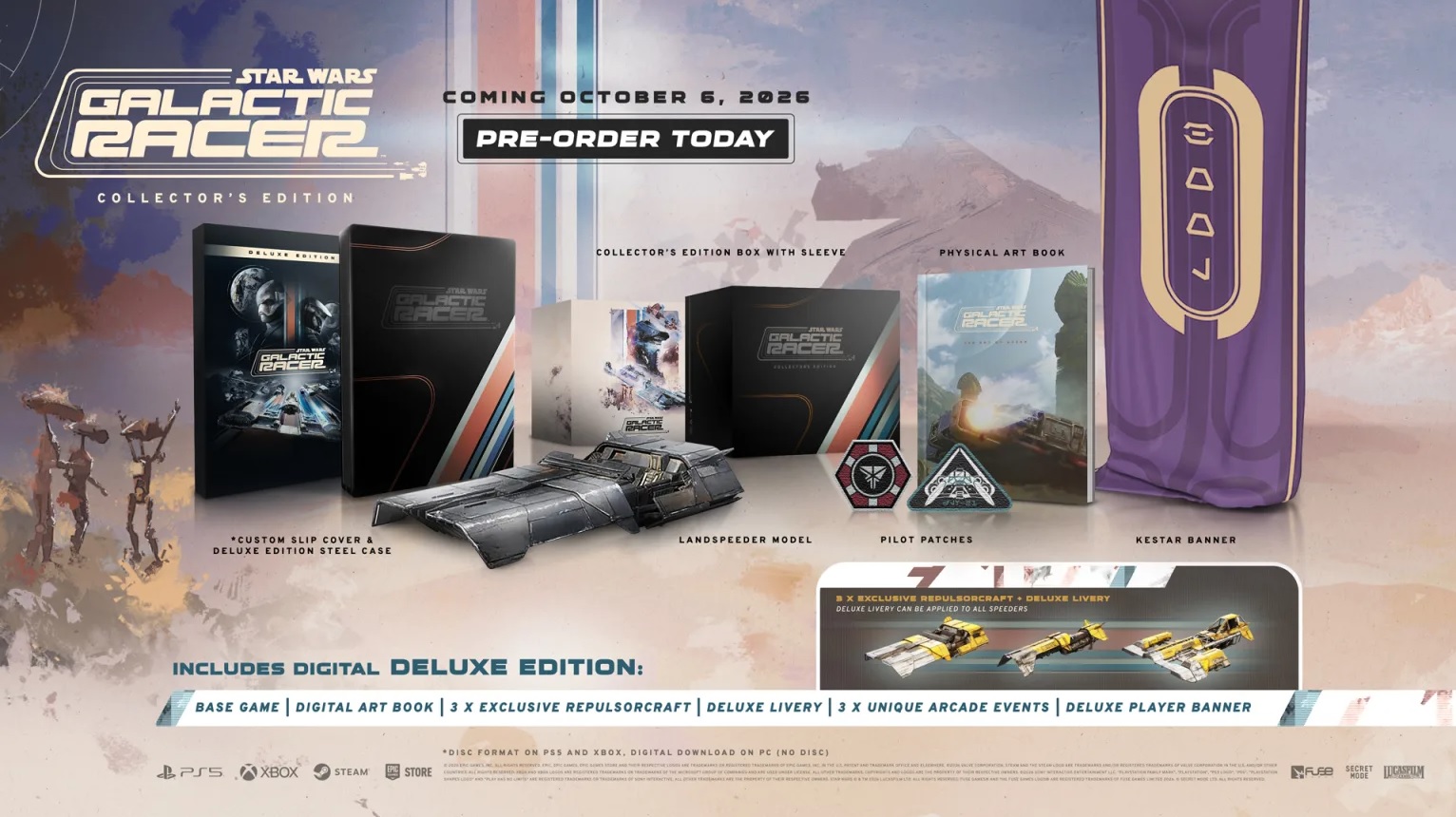 Star Wars: Galactic Racer reveals release date, pre-order bonuses, & Collector’s Edition