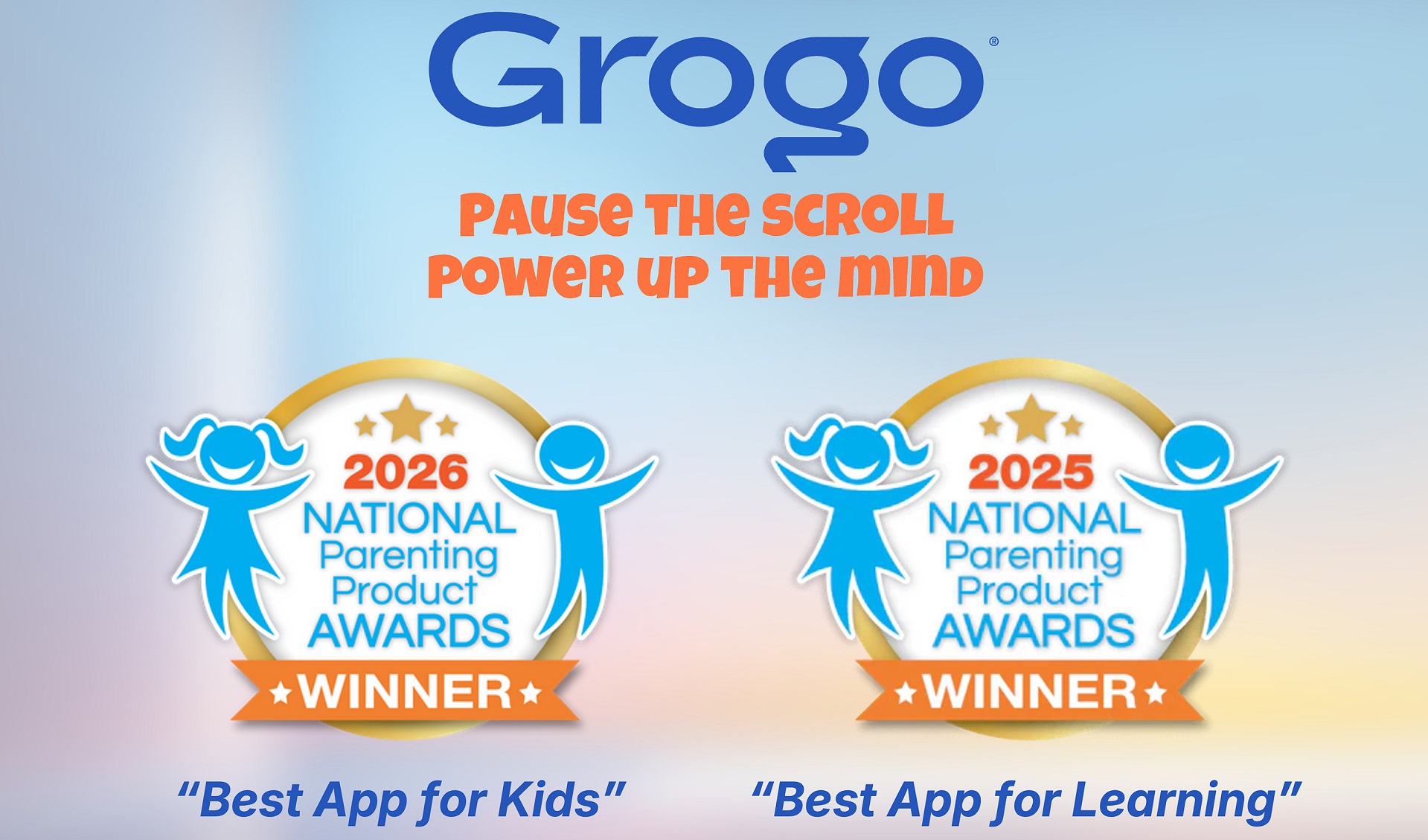 Children’s learning app Grogo wins National Parenting Products Award for second year in a row