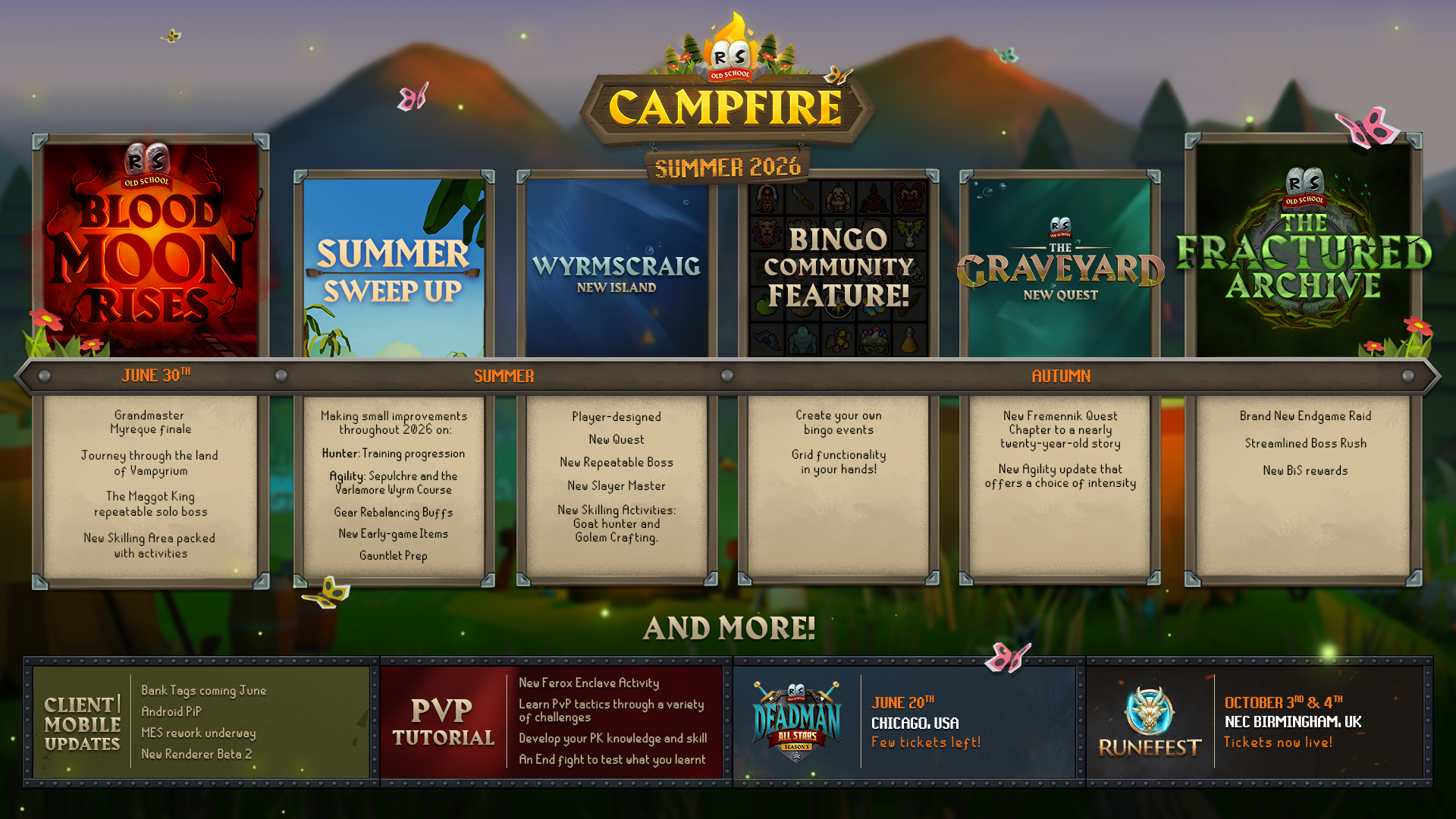 BIG Old School RuneScape Summer Campfire stream reveals 2026 roadmap
