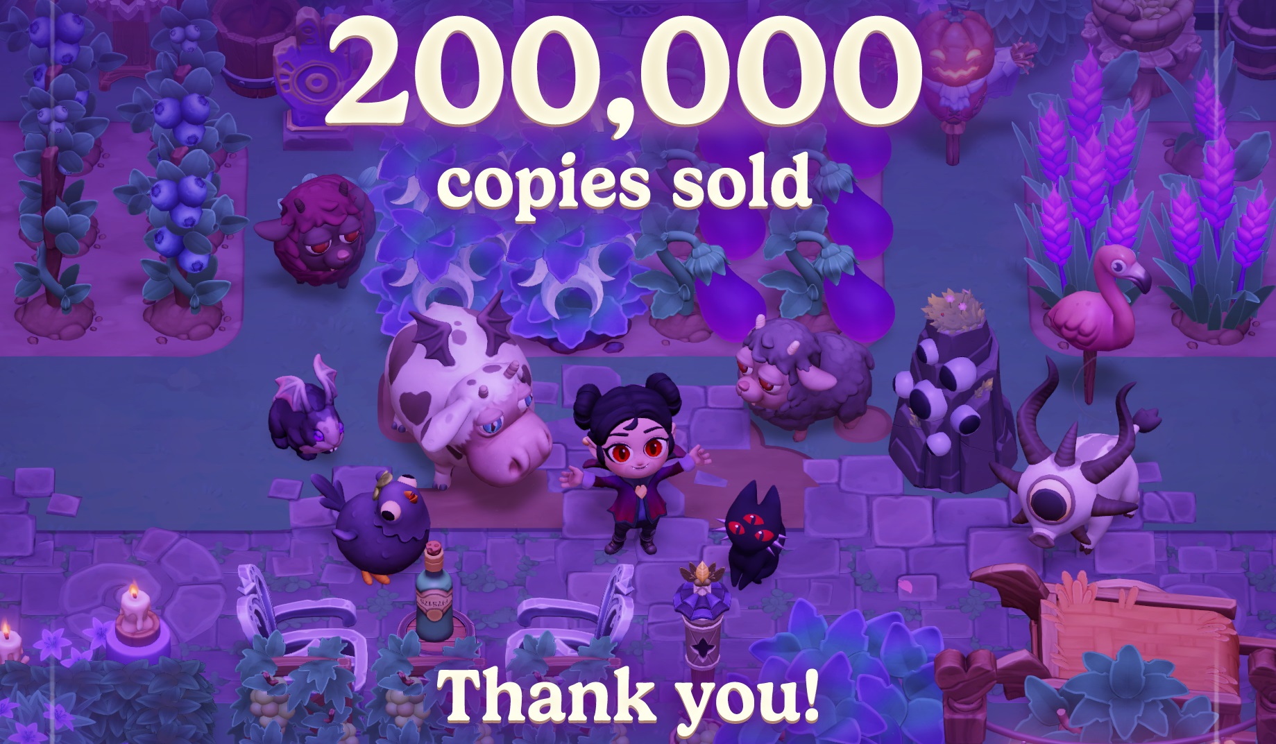 Cozy vampire life sim Moonlight Peaks has sold over 200,000 copies